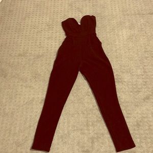 Black Strapless Romper